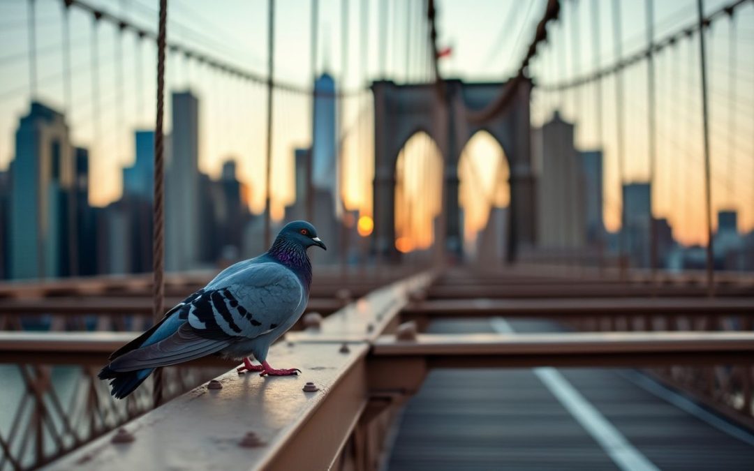 Walking across the Brooklyn Bridge